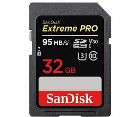 მეხსიერების ბარათი SANDISK 32GB SDHC V30 UHS-I U3 R95/W90MB/s 4K EXTREME  PROiMart.ge