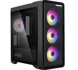 კომპიუტერის ქეისი ZALMAN M3 PLUS RGB, MIDT, 2xUSB2.0,1xUSB3.0, 4x120RGB, TG (SIDE PANEL), WITHOUT PSU, BLACK (M3PLUSRGB)iMart.ge