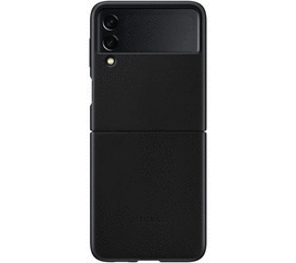 მობილური ტელეფონის ქეისი SAMSUNG MOBILE PHONE CASE GALAXY Z FLIP 3 LEATHER COVER BLACK (EF-VF711LBEGRU)iMart.ge