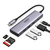 USB-C ჰაბი UGREEN CM511 (60384) 5-in-1 ADAPTER USB-C HUB TO 3xUSB3.0 HDMI TF/SD GRAYiMart.ge