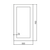 აბაზანის სარკე SILVER MIRRORS SATIN (50x95 სმ)iMart.ge