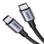 USB კაბელი UGREEN US316 (70428), TYPE-C TO TYPE-C, USB-C TO USB-C, 1.5M, BLACKiMart.ge