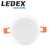 შეკიდული ჭერის LED პანელური სანათი LEDEX LED GLASS DOWN LIGHT (ROUND) 6W 6500KiMart.ge