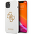 მობილური ტელეფონის ქეისი GUESS GUHCP13SLS4GGWH LIQUID SILICONE CASE BIG 4G WITH LOGO PRINT IPHONE 13 MINI WHITEiMart.ge