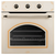 LUXELL-ისა და KUMTEL-ის ჩასაშენებელი სამზარეულო ტექნიკის სამეული RETRO BEIGE (გამწოვი, ჩასაშენებელი ქურის ზედაპირი, ჩასაშენებელი ღუმელი)iMart.ge