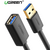 USB დამაგრძელებელი UGREEN US129 (30126) USB 3.0 A male to female flat cable Black 1.5M Extension CableiMart.ge