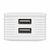დამტენი WALL CHARGE 2Е WALL FOR  2 USB - DC5.0V/4.2 A, WHITEiMart.ge