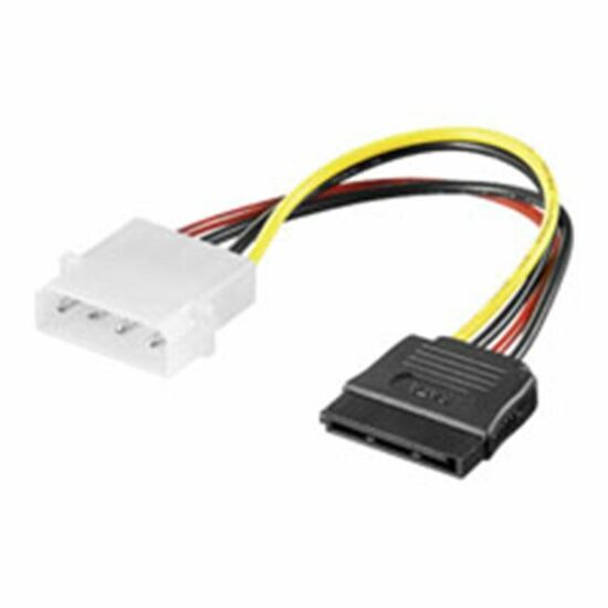 ქსელის კაბელი Logilink S-ATA internal power supply for HDD, SATA 15-pin, 4-pin Molex, 0.15 m, Black, Red, YellowiMart.ge