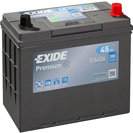 აკუმულატორი EXIDE PR EA456 45 ა*ს JIS R+iMart.ge