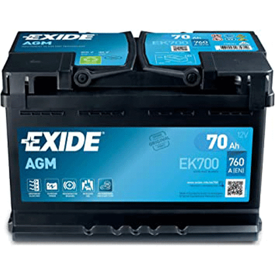 აკუმულატორი EXIDE AGM EK700 70 ა*ს R+iMart.ge