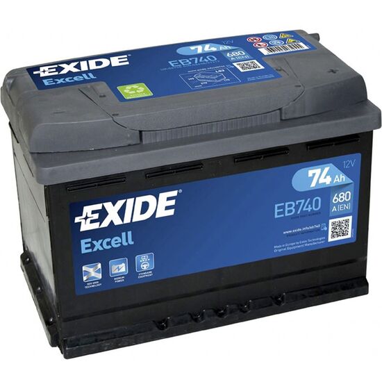 აკუმულატორი EXIDE EXCELL EB740 74 ა*ს R+iMart.ge