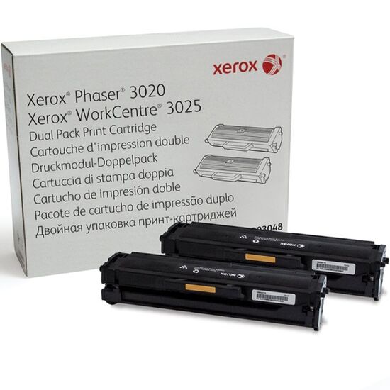 კარტრიჯი XEROX 106R03048 TONER CARTRIDGE DUAL PACK BLACK, PHASER 3020, 3025, WORKCENTRE 3025  (3000 PAGES)iMart.ge