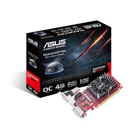 ვიდეო დაფა Asus Radeon R7 240 OC edition 4GB GDDR5 128-bitiMart.ge