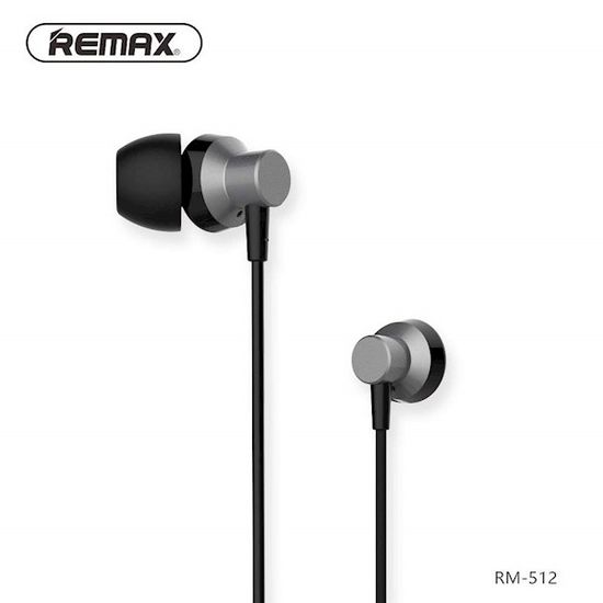ყურსასმენი REMAX RM-512 METAL WIRED MUSIC HEADSET BLACKiMart.ge