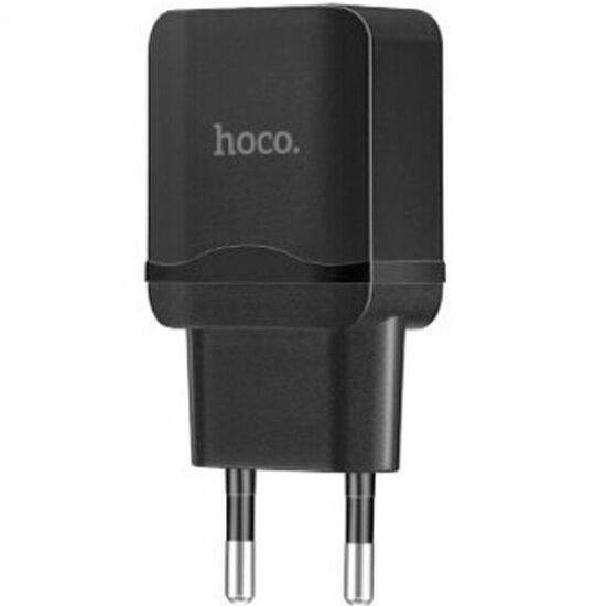 დამტენი HOCO LITTLE SUPERIOR DUAL USB CHARGER SET C22A EU BLACKiMart.ge