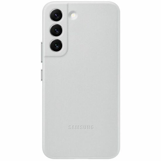 მობილური ტელეფონის ქეისი SAMSUNG GALAXY S22 LEATHER COVER LIGHT GRAY (EF-VS901LJEGRU)iMart.ge