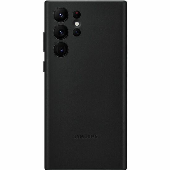 მობილური ტელეფონის ქეისი SAMSUNG GALAXY S22 ULTRA LEATHER COVER BLACK (EF-VS908LBEGRU)iMart.ge