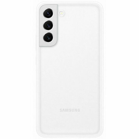 მობილური ტელეფონის ქეისი SAMSUNG GALAXY S22 PLUS FRAME COVER TRANSPARENT WHITE (EF-MS906CWEGRU)iMart.ge