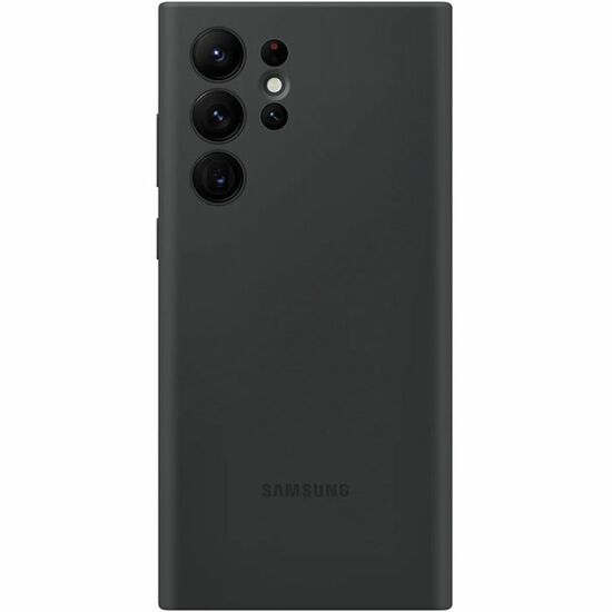 მობილური ტელეფონის ქეისი SAMSUNG GALAXY S22 ULTRA SILICONE COVER BLACK (EF-PS908TBEGRU)iMart.ge