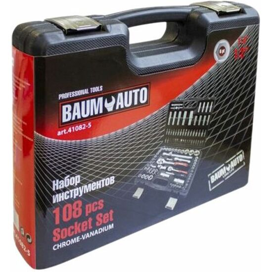 ავტომობილის ხელსაწყოების ნაკრები BAUMAUTO BM-41082-5 (108 ცალი)iMart.ge