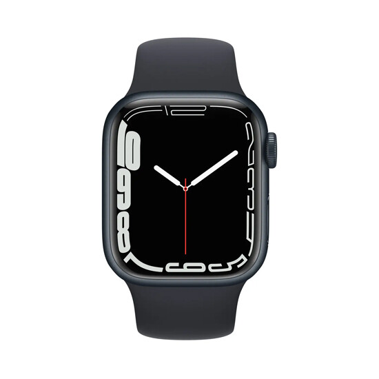 სმარტ საათი APPLE WATCH SEIES 7 GPS 45 MM MIDNIGHT ALUMINIUM CASE WITH MIDNIGHT SPORT BAND MKN53iMart.ge