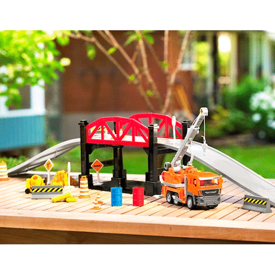 სათამაშო მანქანის კომპლექტი DRIVEN BRIDGE CONSTRUCTION PLAY SET WH1023ZiMart.ge