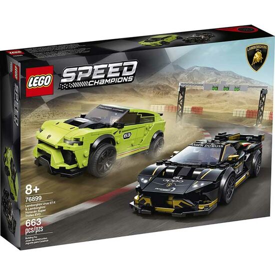 სათამაშო მანქანის ლეგო LEGO SPEED CHAMPIONS LAMBORGHIN URUS ST-X & LAMBORGHINI HURACAN SUPER TROFEO EVOiMart.ge