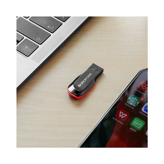 USB ფლეშ მეხსიერება BOROFONE U DISK BUD2 GENEROUS HIGH SPEED FLASH DRIVE (8 GB)iMart.ge