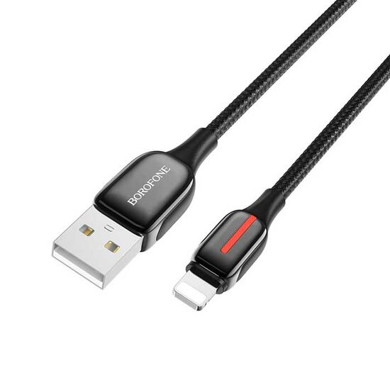 კაბელი BOROFONE BU14 HEROIC CHARGING DATA CABLE FOR LIGHTNING BLACKiMart.ge