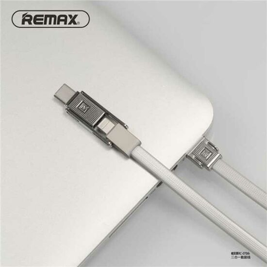 USB კაბელი (3 IN 1) REMAX GPLEX CABLE RC-070TH SILVERiMart.ge