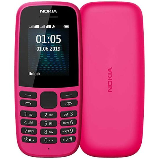 მობილური ტელეფონი NOKIA 105 DUAL SIM PINK 2019 (1,77 ")iMart.ge