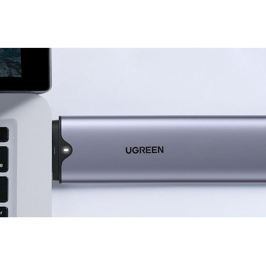გარე მყარი დისკის ჩასადები UGREEN CM353 (70532), USB-C + USB-A M.2 NVMe HARD DRIVE ENCLOSUREiMart.ge