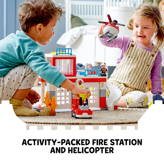 ლეგო LEGO DUPLO FIRE STATION & HELICOPTERiMart.ge