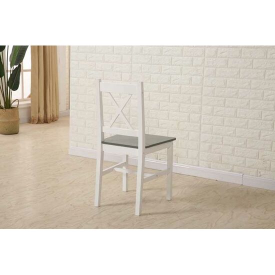 მაგიდა 4 სკამით (თეთრი, ნაცრისფერი) SUNNY WOOD BM-00124493 (108 X 65 X 73)iMart.ge