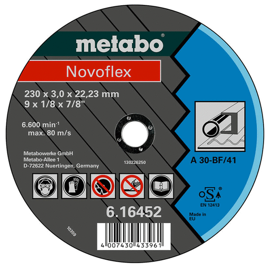 საჭრელი დისკი METABO NOVORAPID 125 X 1,0 X 22 მმiMart.ge