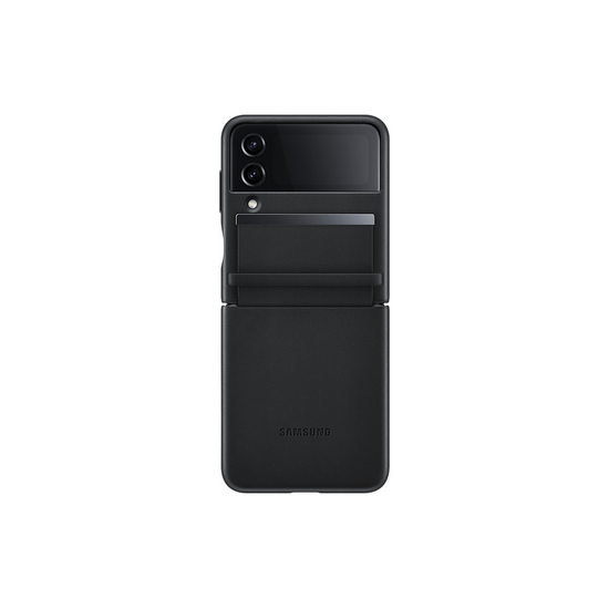 მობილურის ქეისი SAMSUNG MOBILE PHONE CASE FLAP LEATHER COVER Z FLIP 4 BLACK (EF-VF721LBEGRU)iMart.ge