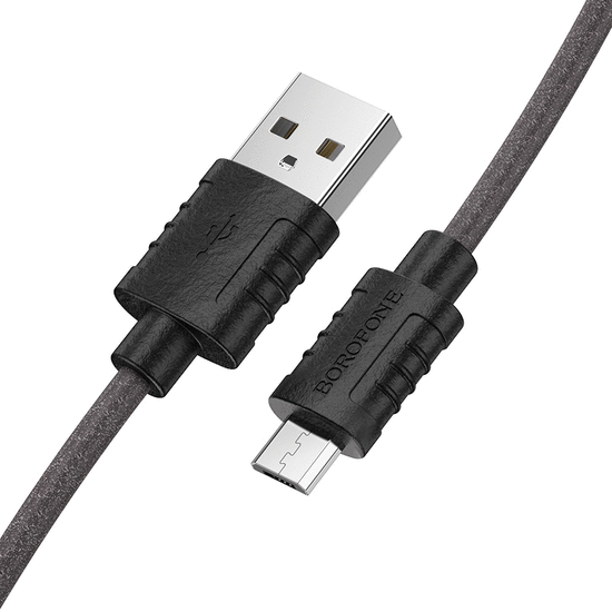 USB კაბელი BOROFONE USB 2.0, 1 M BLACKiMart.ge