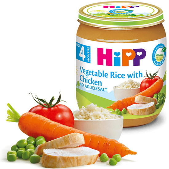 HIPP-ის პიურე წიწილა, ბრინჯი და ბოსტნეული (4 თვიდან, 125 გრ)iMart.ge
