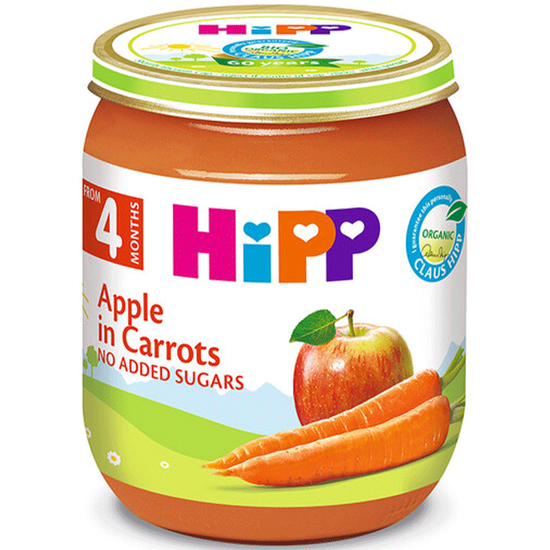 HIPP-ის ხილფაფა ვაშლი და სტაფილო (4 თვიდან, 125 გრ)iMart.ge