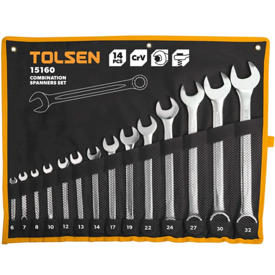 ქანჩის გასაღების ნაკრები TOLSEN 596-15160 (14 PCS)iMart.ge