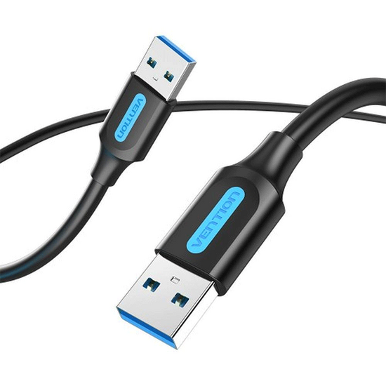 USB კაბელი VENTION CONBF USB 3.0 A MALE TO A MALE CABLE 1 M BLACK PVC TYPEiMart.ge