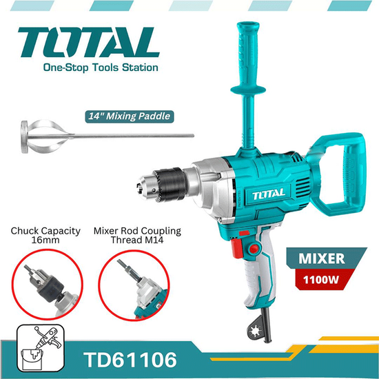 ელექტრო ბურღი-მიქსერი TOTAL TD61106 (1100 W)iMart.ge