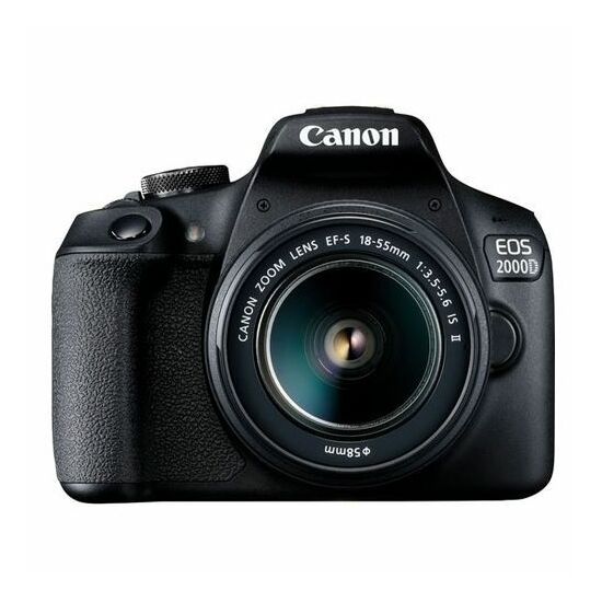 ფოტოაპარატი Canon EOS 2000D EF-S 18-55mm IS II Lens 24.1 MP  BlackiMart.ge