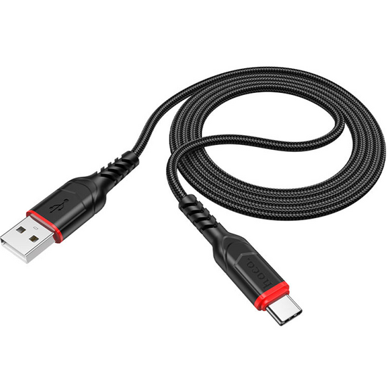 USB კაბელი HOCO ANDROID TYPE-C X59 VICTORY CHARGING CABLE TYPE-C 1M BLACK (6931474744920)iMart.ge