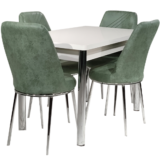 მაგიდა და 4 სკამი AYTASI+ROZA 6 (110*70 სმ)iMart.ge