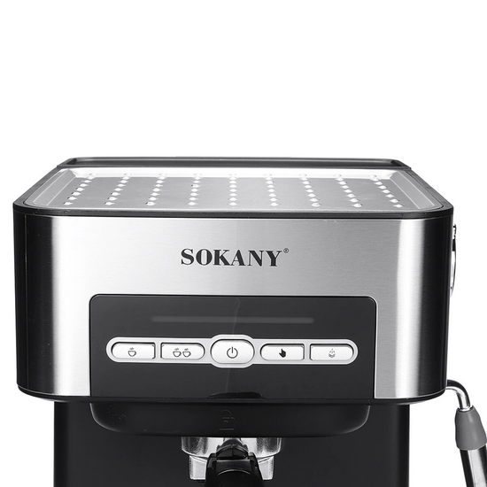 ყავის აპარატი (ესპრესო, ლატე, კაპუჩინო, მაკიატო, ამერიკანო) SOKANY SK-6862 (850 W)iMart.ge