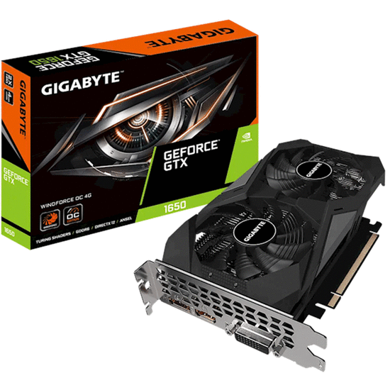 ვიდეო ბარათი GIGABYTE GGN1656WF2OC-4GD GEFORCE GTX 1650 D6 WINDFORCE OC 4GB GDDR6iMart.ge