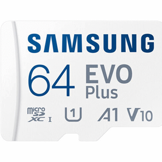 მეხსიერების ბარათი (ჩიპი) SAMSUNG EVO PLUS A1 V10 MICROSDXC UHS-I 64GB CLASS10iMart.ge