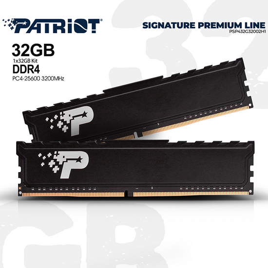 ოპერატიული მეხსიერება PATRIOT 32GB DDR4 3200MHZiMart.ge