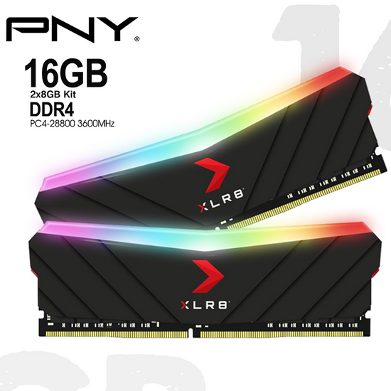 ოპერატიული მეხსიერება PNY 16GB DDR4 3600MHZ (2x8)iMart.ge